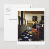 De muziekles van Johannes Vermeer Briefkaart (Voorkant / Achterkant)