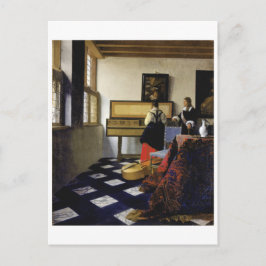 De muziekles van Johannes Vermeer Briefkaart