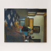 De muziekles van Johannes Vermeer Legpuzzel (Horizontaal)