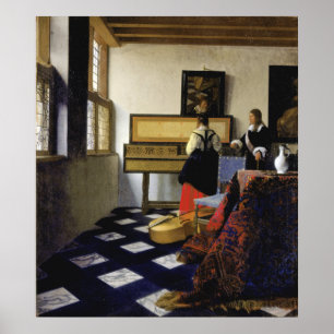 De muziekles van Johannes Vermeer Poster