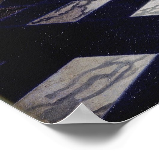 De muziekles van Johannes Vermeer Poster (Hoek)