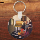 De muziekles van Johannes Vermeer Sleutelhanger (Voorkant)