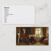 De muziekles visitekaartje (Voorkant / Achterkant)