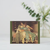 De muziekles voor Raphaelite Briefkaart (Staand voorkant)