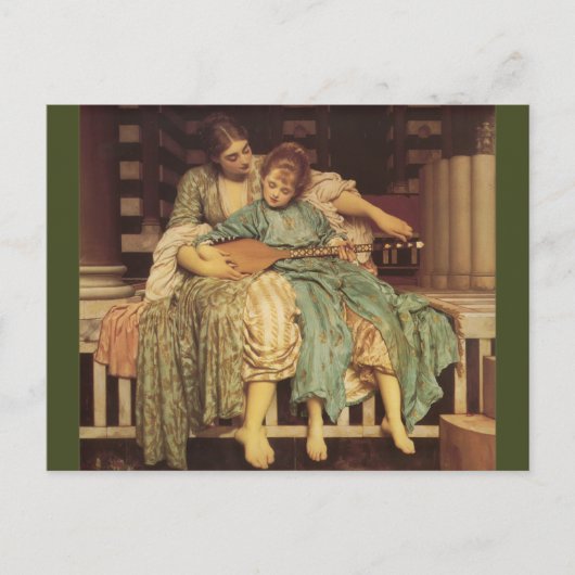 De muziekles voor Raphaelite Briefkaart (Voorkant)