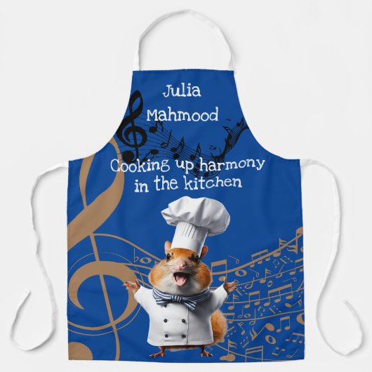 De muziekliefhebber van de zusters kookt muis schort (Voorkant)