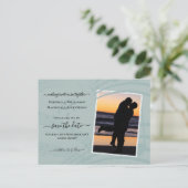 De Muzieknoten van de Glas van het zee sparen het  Aankondigingskaart (Staand voorkant)