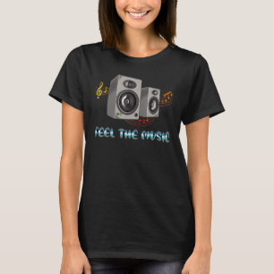 De Muzieknoten van de luidspreker voor de muzieklu T-shirt