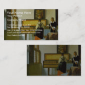 De muziekopleiding van Vermeer Van Delft Jan Visitekaartje (Voorkant / Achterkant)