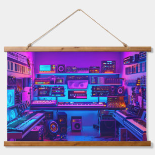 De muziekruimte hangend wandkleed