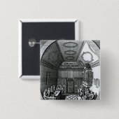 De muziekruimte vierkante button 5,1 cm (Voorkant /achterkant)