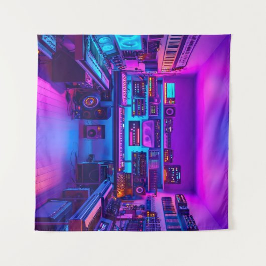 De muziekruimte wandkleed (Voorkant (horizontaal))