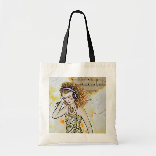 De muziektas tote bag (Voorkant)