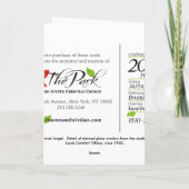 De Muzikale Engel van het Glas in lood van Tiffany Kaart (Achterkant)