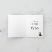 De muzikale Groeten van Kerstmis Feestdagen Kaart (Binnen)