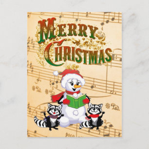 De muzikale Groeten van Kerstmis Feestdagenkaart