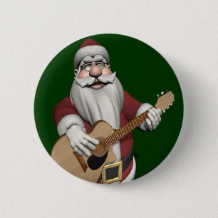 De muzikale Liederen van Kerstmis van de Kerstman Ronde Button 5,7 Cm
