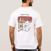 De muzikale Meow-stro en vrienden T-shirt (Achterkant)