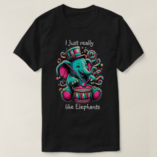 De muzikale Pachyderm vind ik echt leuk olifanten T-shirt