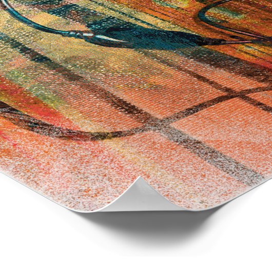 De muzikale rode Ed-telefoons van Alphonse Poster (Hoek)