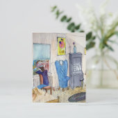 De muzikant briefkaart (Staand voorkant)