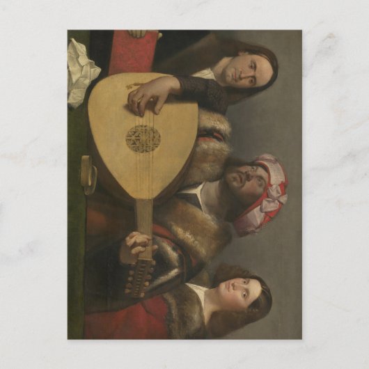 De muzikant briefkaart (Voorkant)