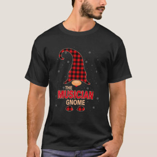 De muzikant Gnome Kerstrode Buffalo Pset Paj T-shirt