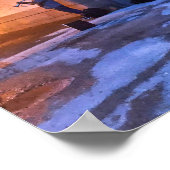 De muzikant in Riverside Park Summer in NYC Poster (Hoek)