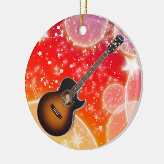 De muzikant keramisch ornament (Links)