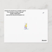 De muzikant op de markt van Pike Briefkaart (Achterkant)