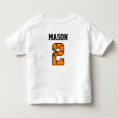 De MVP is 2 Basketball Sports Twee 2e verjaardag Kinder Shirts (Achterkant)