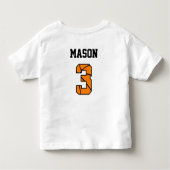 De MVP is 3 Basketball Sports 3e verjaardag Kinder Shirts (Achterkant)