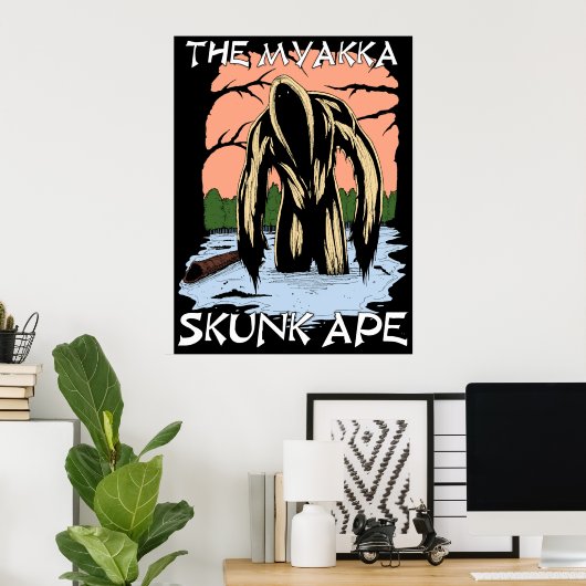 De Myakka Skunk Ape Poster (Thuiskantoor)