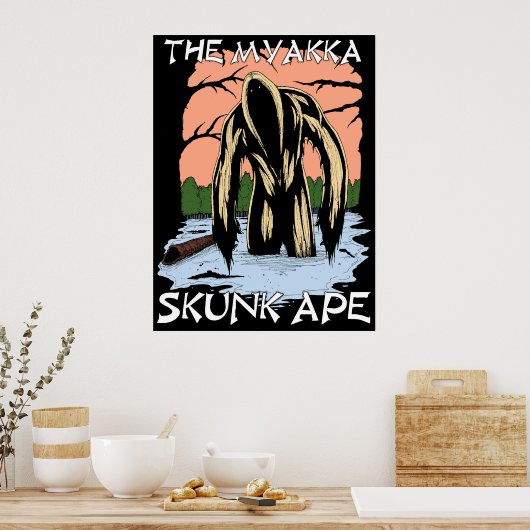 De Myakka Skunk Ape Poster (Keuken)