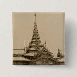 De Myei-nan of de HoofdZaal van het Publiek Vierkante Button 5,1 Cm