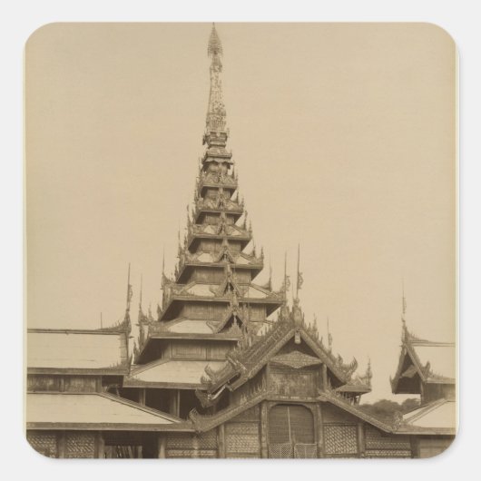 De Myei-nan of Hoofdzaal voor het publiek Vierkante Sticker (Voorkant)