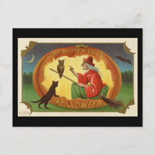 De mysteries van Halloween Witch  Briefkaart