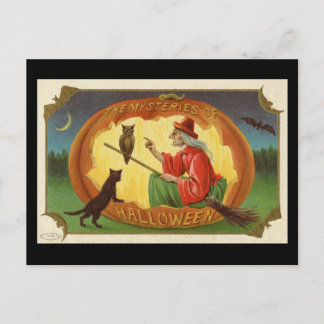 De mysteries van Halloween Witch Briefkaart