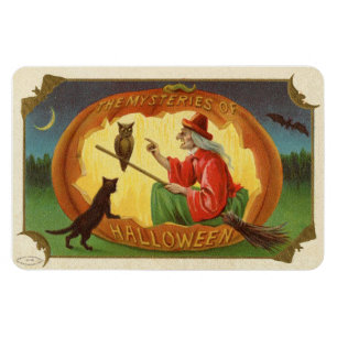 De mysteries van Halloween Witch Magneet