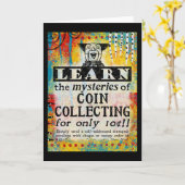 De mysteries van het inzamelen van munten - grappi kaart (Gele Bloem)