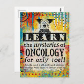 De mysteries van Oncologie - Funny Vintage Ad Briefkaart (Voorkant / Achterkant)