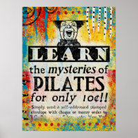 De mysteries van Pilates - Funny Vintage Ad