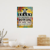 De mysteries van Rowing - Funny Vintage Ad Poster (Keuken)