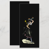 De mysterieuze damesvrouw menu (Voorkant / Achterkant)