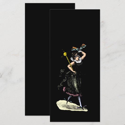 De mysterieuze damesvrouw menu (Voorkant / Achterkant)