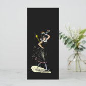 De mysterieuze damesvrouw menu (Staand voorkant)