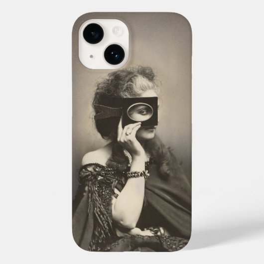 De mysterieuze gravin Castiglione gemaskerde dame Case-Mate iPhone Case (Achterkant)