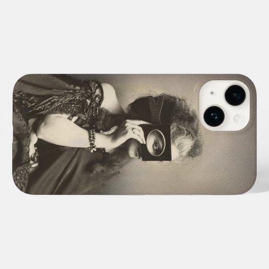 De mysterieuze gravin Castiglione gemaskerde dame Case-Mate iPhone Case (Achterkant (horizontaal))