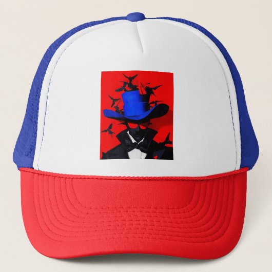 De mysterieuze heer Draag flair en zelfvertrouwen Trucker Pet (Voorkant)