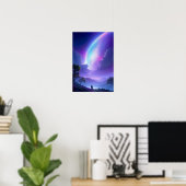 De Mysterieuze Maan en de Lone Tracker Poster (Thuiskantoor)